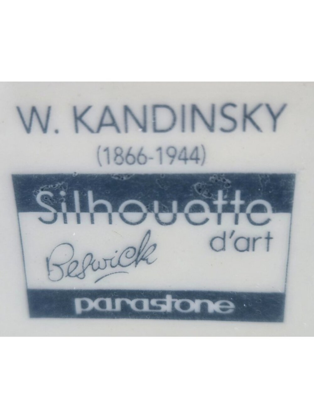 Kandinsky Modern Art Ceramic Flower Vase 9.2in High Beswick Parastone SDA25 - Picture 7 of 8